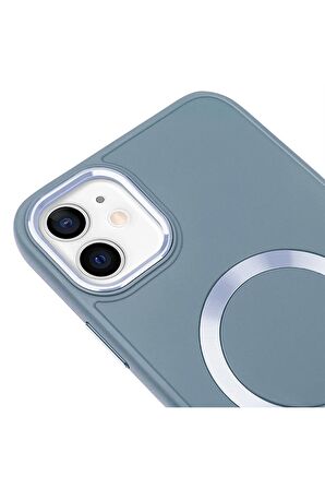 iPhone 11 Magsafe Mat Kırmızı Kablosuz Şarj Kılıfı