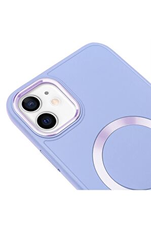 iPhone 11 Magsafe Mat Kırmızı Kablosuz Şarj Kılıfı