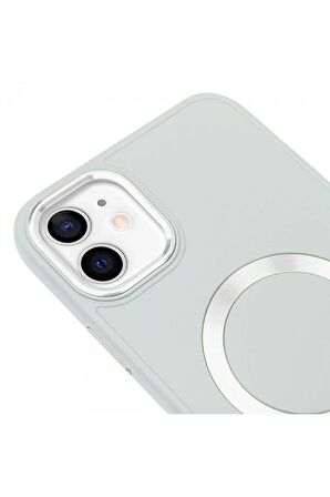 iPhone 11 Magsafe Mat Kırmızı Kablosuz Şarj Kılıfı