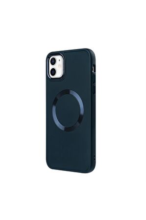 iPhone 11 Magsafe Mat Kırmızı Kablosuz Şarj Kılıfı