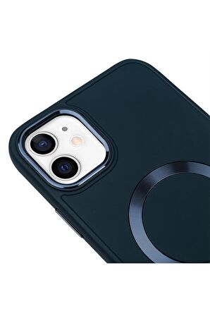 iPhone 11 Magsafe Mat Kırmızı Kablosuz Şarj Kılıfı