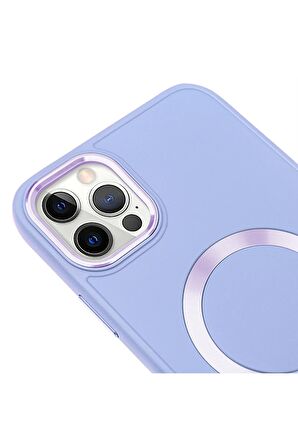 iPhone 12 Pro Magsafe Mat Pembe Kablosuz Şarj Kılıfı