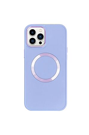 iPhone 13 Pro Magsafe Mat Pembe Kablosuz Şarj Kılıfı