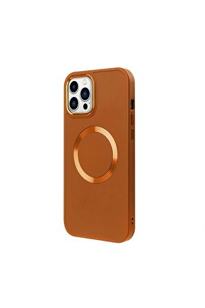 iPhone 13 Pro Max Magsafe Mat Lila Kablosuz Şarj Kılıfı