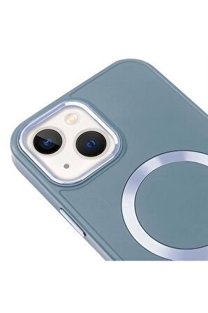 iPhone 14 Plus Magsafe Mat Kırmızı Kablosuz Şarj Kılıfı