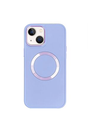 iPhone 14 Plus Magsafe Mat Kırmızı Kablosuz Şarj Kılıfı