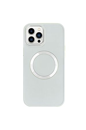 iPhone 14 Pro Max Magsafe Mat Lacivert Kablosuz Şarj Kılıfı