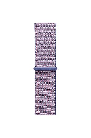 Watch Tüm Modeller Uyumlu Cırt Cırtlı Ayarlanabilir Bez Şeker Pembe Kordon 38 40 41 mm