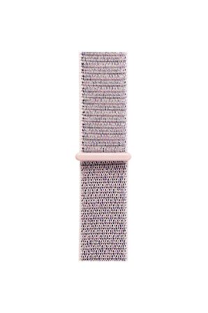 Watch Tüm Modeller Uyumlu Cırt Cırtlı Ayarlanabilir Bez Şeker Pembe Kordon 38 40 41 mm