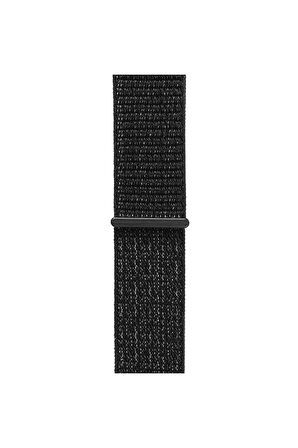 Watch Tüm Modeller Uyumlu Cırt Cırtlı Ayarlanabilir Bez Siyah Noktalı Kordon 42 44 45 49 mm