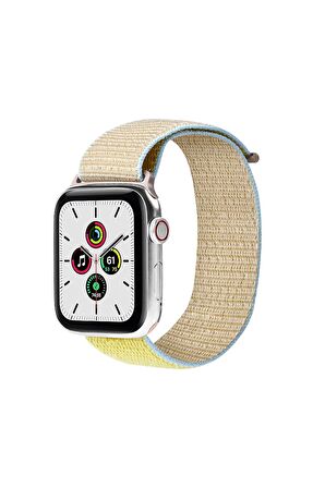 Watch Tüm Modeller Uyumlu Cırt Cırtlı Ayarlanabilir Bez Siyah Noktalı Kordon 42 44 45 49 mm