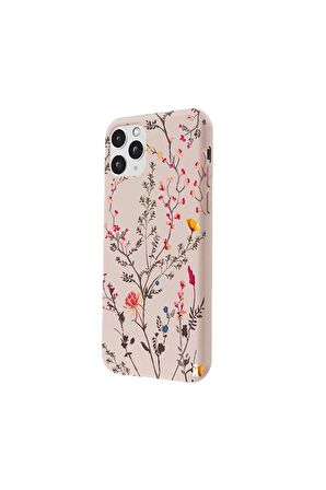 iPhone 11 Pro Silikon Özel Tasarım Kalp Figürü Minimal Lila Renkli Telefon Kılıfı