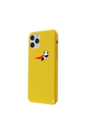iPhone 11 Pro Silikon Özel Tasarım Kalp Figürü Minimal Lila Renkli Telefon Kılıfı