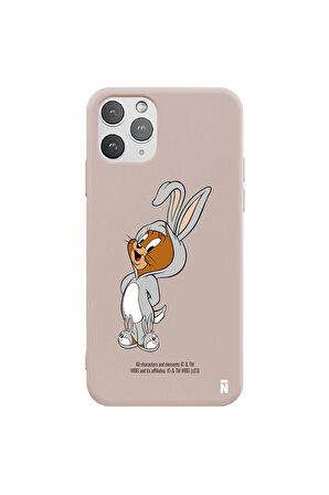 iPhone 11 Pro Silikon Özel Tasarım Kalp Figürü Minimal Lila Renkli Telefon Kılıfı