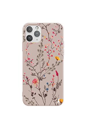 iPhone 11 Pro Max Silikon Urban Grafiti Yazılı Tarz Style Kırmızı Renkli Telefon Kılıfı