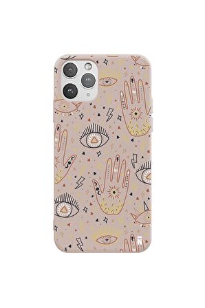 iPhone 11 Pro Max Silikon Urban Grafiti Yazılı Tarz Style Kırmızı Renkli Telefon Kılıfı
