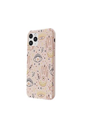 iPhone 11 Pro Max Silikon Urban Grafiti Yazılı Tarz Style Kırmızı Renkli Telefon Kılıfı