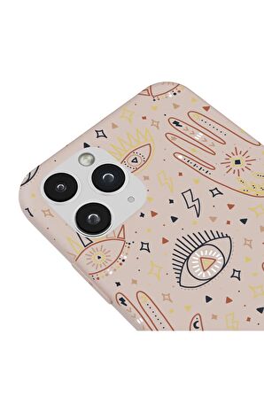 iPhone 11 Pro Max Silikon Urban Grafiti Yazılı Tarz Style Kırmızı Renkli Telefon Kılıfı