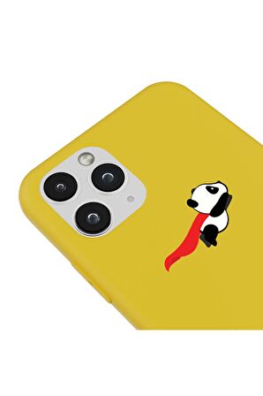 iPhone 11 Pro Max Silikon Urban Grafiti Yazılı Tarz Style Kırmızı Renkli Telefon Kılıfı