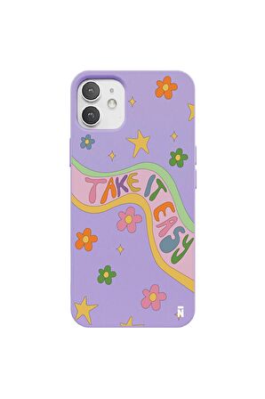 iPhone 12 Mini Silikon Özel Tasarım Dalmaçya Benekli Tasarım Kırmızı Renkli Telefon Kılıfı