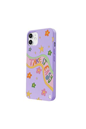 iPhone 12 Mini Silikon Özel Tasarım Dalmaçya Benekli Tasarım Kırmızı Renkli Telefon Kılıfı