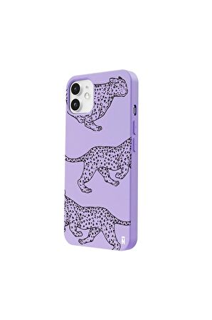 iPhone 12 Mini Silikon Özel Tasarım Dalmaçya Benekli Tasarım Kırmızı Renkli Telefon Kılıfı