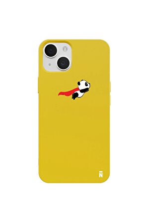 iPhone 14 Silikon Özel Tasarım Nazar Evil Eyes Üçgen Gözler Yeşil Renkli Telefon Kılıfı