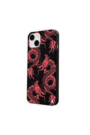 iPhone 14 Plus Silikon Bugs Bunny Tavşan Çizgi Film Tasarımlı Kırmızı Renkli Telefon Kılıfı