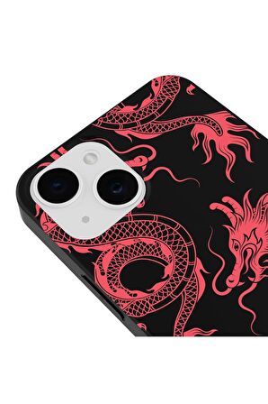 iPhone 14 Plus Silikon Bugs Bunny Tavşan Çizgi Film Tasarımlı Kırmızı Renkli Telefon Kılıfı