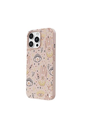 Iphone 14 Pro Max Özel Tasarım Yazılı Visual Love Sanal Aşk Lila Renkli Silikon Telefon Kılıfı
