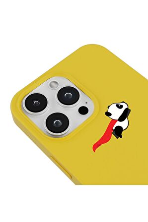 Iphone 14 Pro Max Özel Tasarım Yazılı Visual Love Sanal Aşk Lila Renkli Silikon Telefon Kılıfı