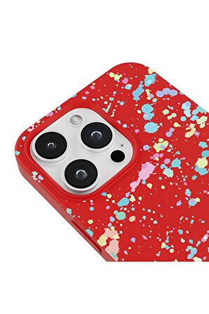 Iphone 14 Pro Max Özel Tasarım Yazılı Visual Love Sanal Aşk Lila Renkli Silikon Telefon Kılıfı