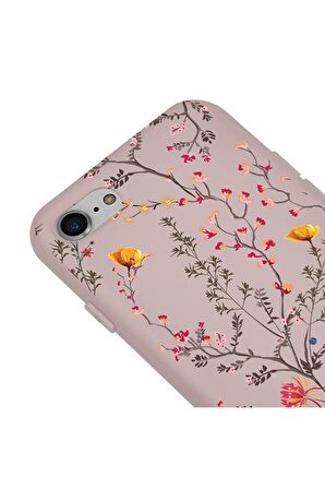 iPhone SE 2020-7-8 Silikon Özel Tasarım Nazar Evil Eyes Üçgen Gözler Yeşil Renkli Telefon Kılıfı