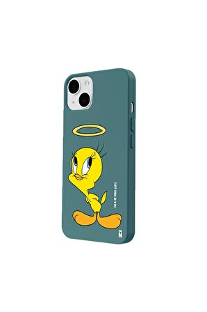 iPhone 15 Silikon Bugs Bunny Kostümlü Jerry Sevimli Siyah Silikon Telefon Kılıfı