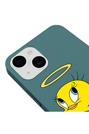 iPhone 15 Silikon Bugs Bunny Kostümlü Jerry Sevimli Siyah Silikon Telefon Kılıfı