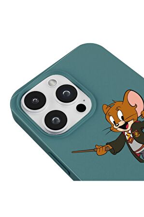 iPhone 15 Pro Silikon Özel Tasarım Kaplan Çizgisi Desenli Sarı Renkli Telefon Kılıfı