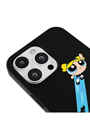 iPhone 15 Pro Silikon Özel Tasarım Kaplan Çizgisi Desenli Sarı Renkli Telefon Kılıfı