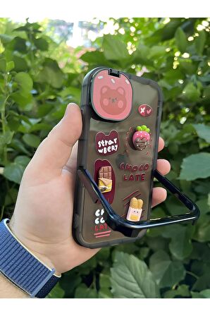 iPhone 14 Özel Üretim 3 Boyutlu Şanslı Tasarımlı Silikon Telefon Kılıfı