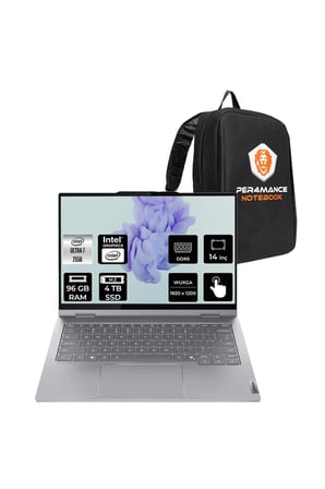 ThinkBook 14 G5 IAU Ultra 7 255U 96GB 4TB SSD 14" WUXGA FDOS İkisi Bir Arada Notebook