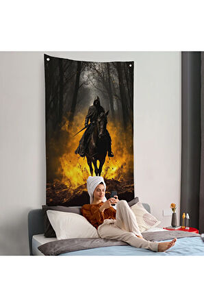 Cehennemin Dibinden Gelen Savaşçı Duvar Örtüsü-7982