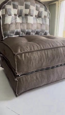 Reyo Pufymax Comfy Plus Oval Bohem Tekli Koltuk Yatak Olabilen Katlanır Berjer, Modüler Yer Yatağı