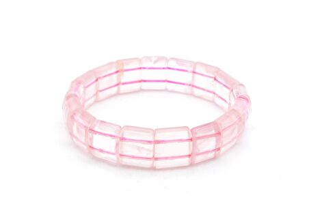 HAKİKİ DOĞAL PEMBE KUVARS BİLEKLİK 1.KALİTE 003