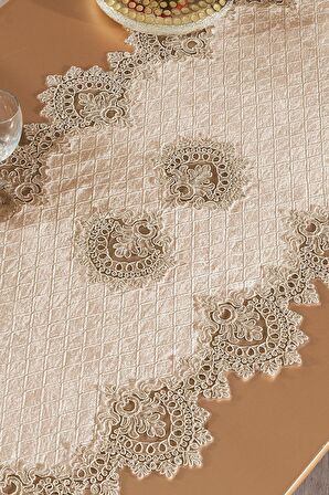 Kadife Dantelli Runner Glen