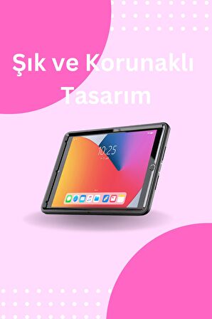 Qpen iPad 2022 10.9 (10.nesil)  Uyumlu Hand Strap Tablet Kılıfı 