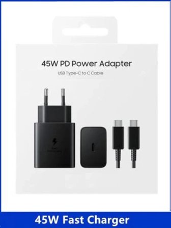 Samsung Galaxy Uyumlu S25 Ultra Uyumlu Şarj Aleti 45 Watt