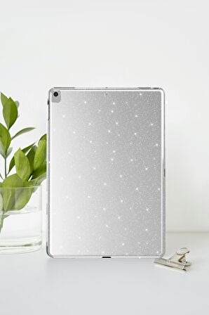 Apple iPad 10.2 (8. Nesil) Uyumlu Fuchsia Işıltılı Tablet Kılıf