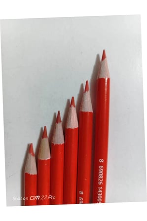 mavi ve kırmızı kurşun kalem (6 adet)