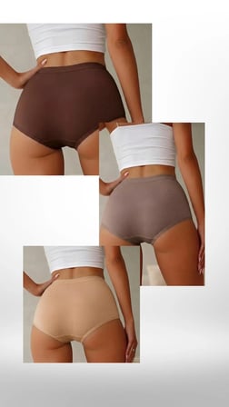 Qulothes 3 Lü Toparlayıcı Özel Kalıp Yüksek Bel Mikro Kadın Külot