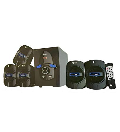 EMRTECH MD-5100BT Bluetoothlu 5+1 Dijital Ekran Radyolu USB Ses Sistemi