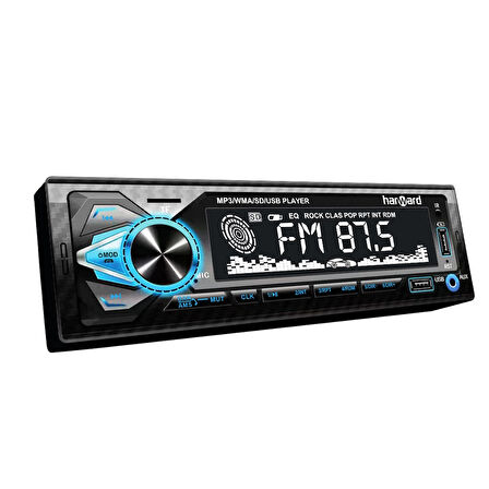 Harward HR-MX4G Oto Teyp 4X50 Watt Bluetooth 2xUsb Sd Fm Aux